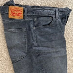 Levi's Men's Dark Gray Slim Straight Jeans